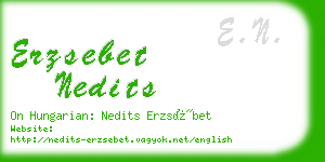 erzsebet nedits business card